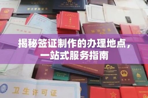 勐海揭秘签证制作的办理地点，一站式服务指南