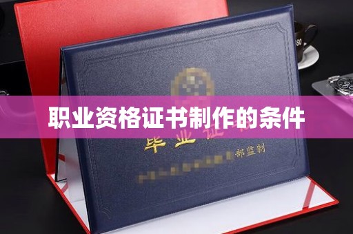 勐海职业资格证书制作的条件
