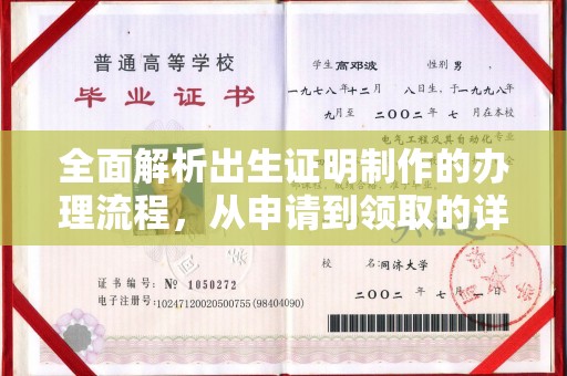 勐海全面解析出生证明制作的办理流程，从申请到领取的详细指南
